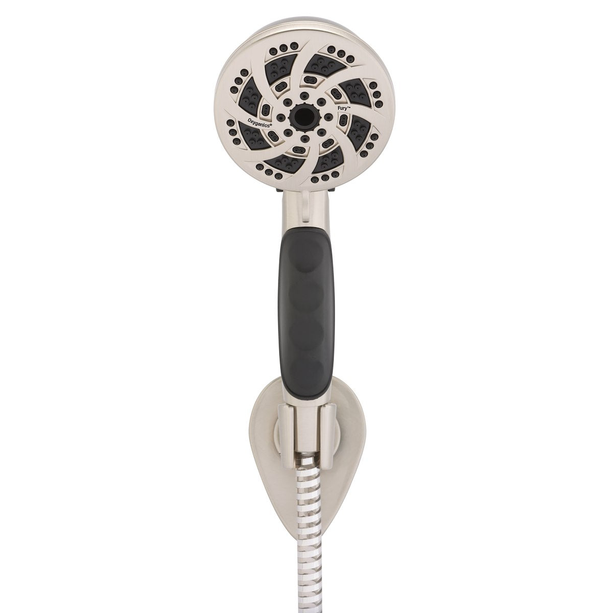 Oxygenics/ ETL Shower Head, Hand Held With 72 in Hose, With 5 Function Spray Settings, 3-3/4 in Outer Diameter - 92489