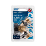 Camco Fresh Water Fill Hose Shut Off Valve, Brass, Complies With CA and VT Regulations For Brass Content - 20123