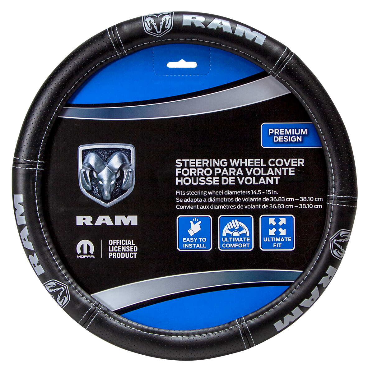 Plasticolor Steering Wheel Cover, For 14-1/2 To 15-1/2 in Wheels - 006697R25