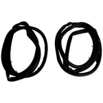 Crown Automotive Door Weather Strip, Full Steel Door Strip, Black, Set of 2 - 5017462K