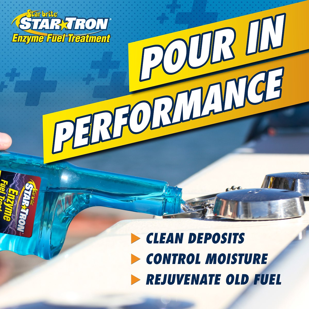 Star Brite Fuel Additive, Treats Up To 96 gal, 16 oz Bottle - 14316