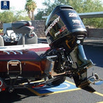 T-H Marine Outboard Motor Jack Plate, Atlas Series, 6 in Setback, 5-3/4 in Hydraulic Rise - AHJ-6V-DP