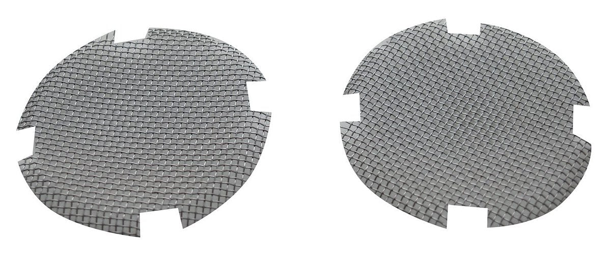 Valterra Bug Screen - RV Appliance, For Use With 4-Prong Type Roof Vent, 2.47 in Diameter, Stainless Steel, Pack of 2 - A10-1340VP