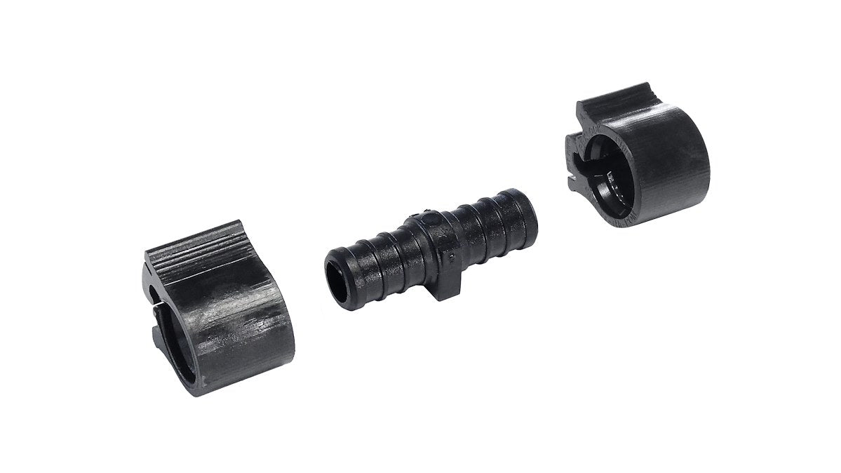 Elkhart Supply Fresh Water Fitting, 1/2 in PEX x 1/2 in PEX - 30840