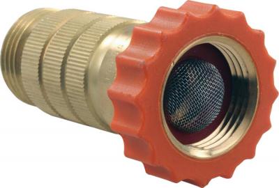JR Products Fresh Water Pressure Regulator, 50 To 55 PSI, 3/4 in Hose Fittings, Brass - 62215
