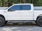 AMP Research Running Board, Textured Powder Coated, Black, Die Cast Aluminum - 76234-01A