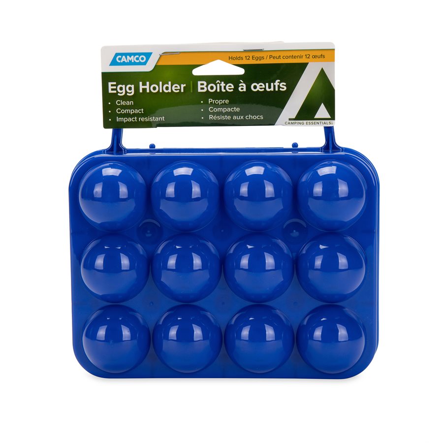 Camco Egg Holder, Holds 12 Eggs, Blue - 51015