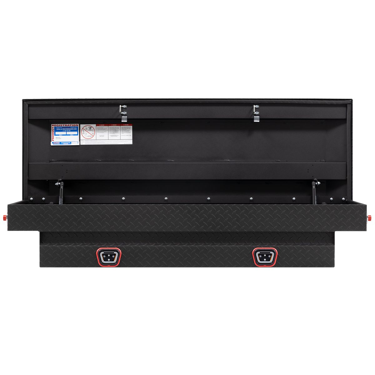 Weather Guard Tool Box, Textured Matte Black, Aluminum, 20 in Length x 62 in Width x 13 in Height - 154-52-04