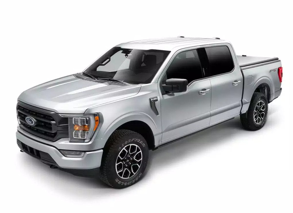 AMP Research Running Board, Textured Powder Coated, Black, Die Cast Aluminum - 76365-01A