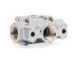 Holley Fuel Pressure Regulator, 4-1/2-9 PSI, 3/8 in NPT Inlet/Outlets, Satin Chrome - 12-803