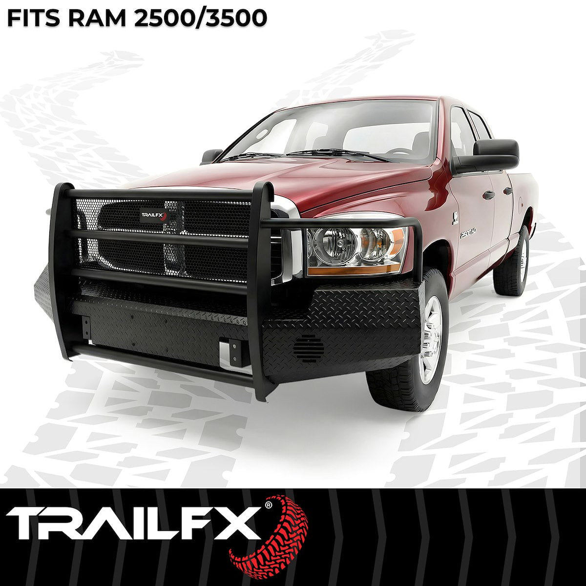 TrailFX Bumper, Gloss Black, Steel - FX3010A