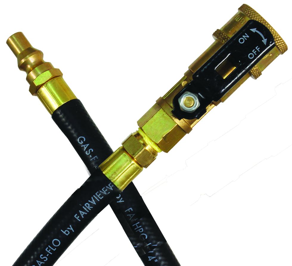 JR Products Propane Hose, 1/4 in Inside Diameter Rubber RV Appliance Hose, 72 in Length - 07-31225
