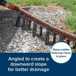 Camco Sewer Hose Support, Holds 15 ft Hose, Black - 43041