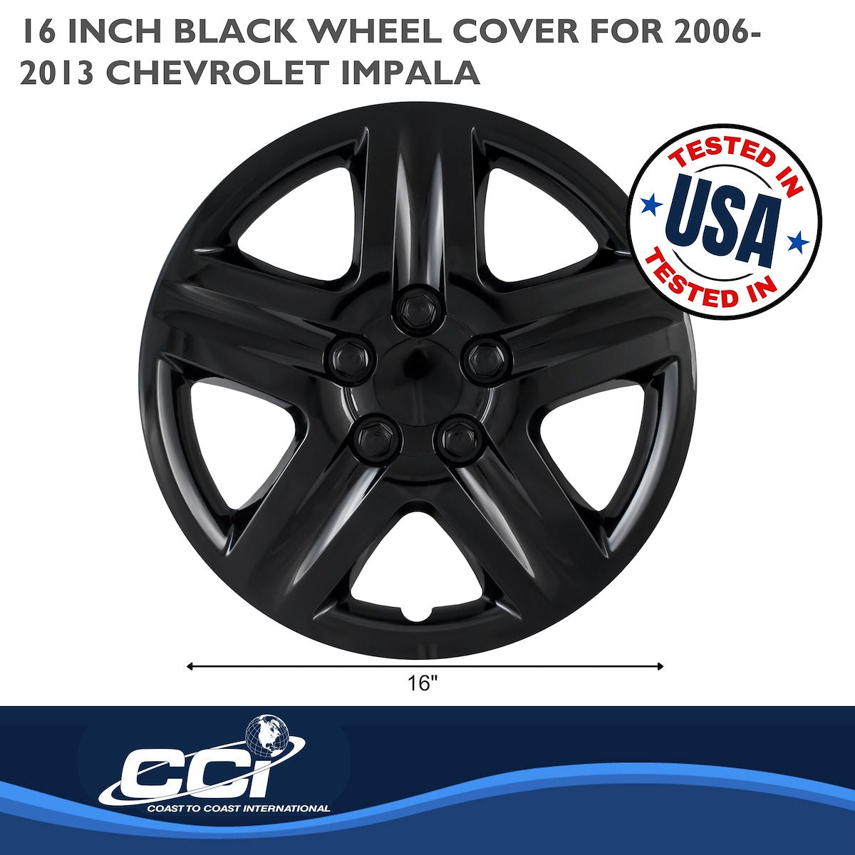 Coast2Coast Universal Wheel Covers IWC43116BLK product image 2