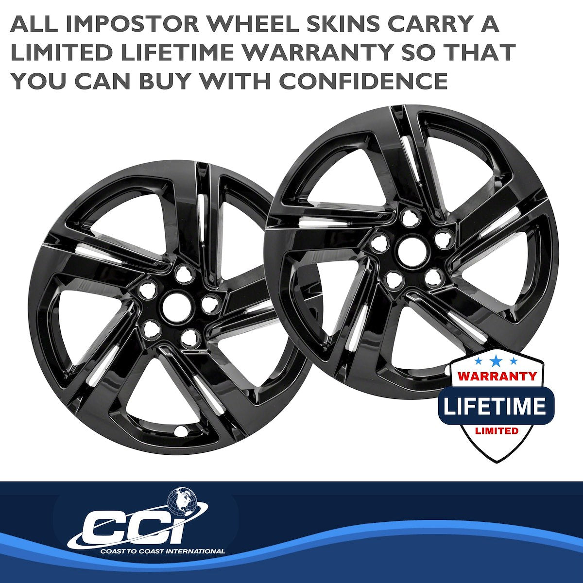 Coast2Coast Wheel Skins & Styled Wheel Covers IWCIMP418BLK product image 4