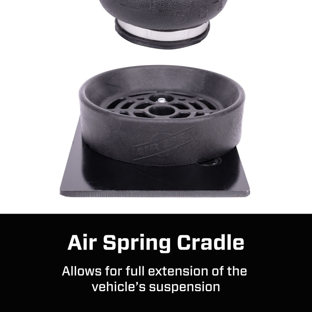 Air Lift Helper Spring Kit, Up To 3400 lb Of Leveling Capacity, Air Adjustable From 5 To 100 PSI, Set of 2 - 57415