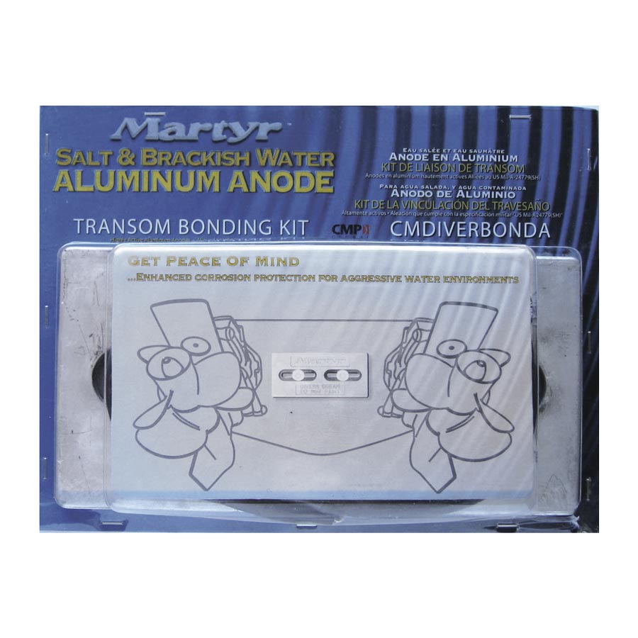 Martyr Anodes Marine Anode Kit, 12 in Length x 6 in Width x 1/2 in Height - CMDIVERZ