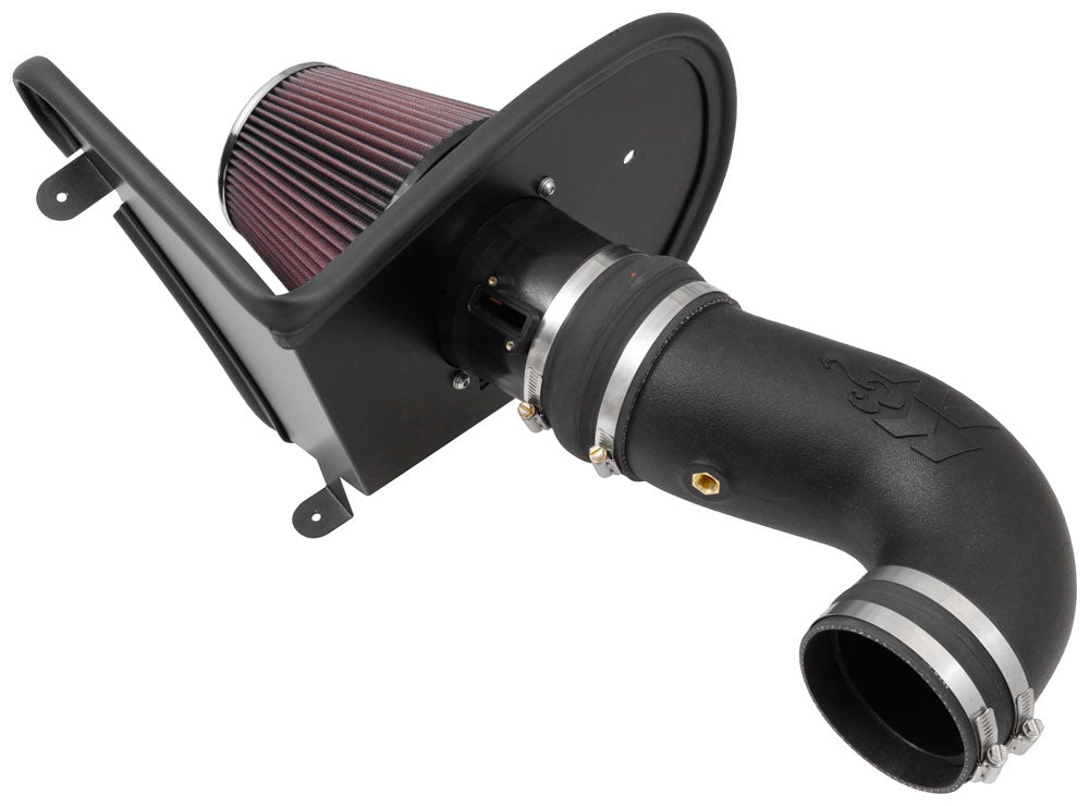 K&N Cold Air Intake, 63 Series AirCharger, Black Polyethylene Tube, Red Filter - 63-3092