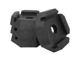 SnapPad Leveling Jack Foot Pad, Fits 5-1/2 in To 5.625 in Square Jack ft, Compatible With PS x1/PS x2 Leveling Systems, Black, Set Of 4 - XTRS5SP4