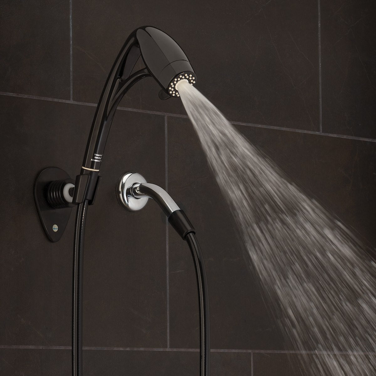 Oxygenics/ ETL Shower Head, Hand Held With 72 in Hose, With 3 Function Spray Settings, 2 in Outer Diameter - 25088