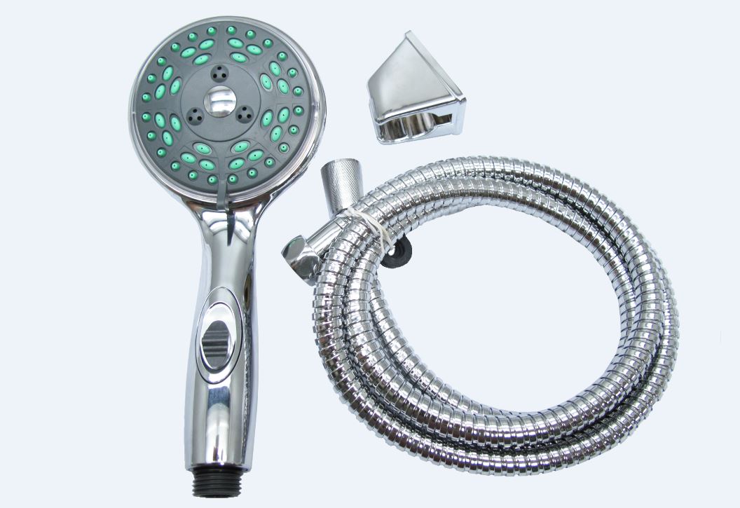 Empire Faucet Shower Head, 5 Function Massage Setting, Chrome Plated - CRD-DX-APS80C