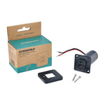 Scanstrut USB Outlet, TILE Series, 1 USB-A/1 USB-C Fast Charge Socket, 10 To 32 V DC Input Voltage(12/24 V System) - SC-TILE-10