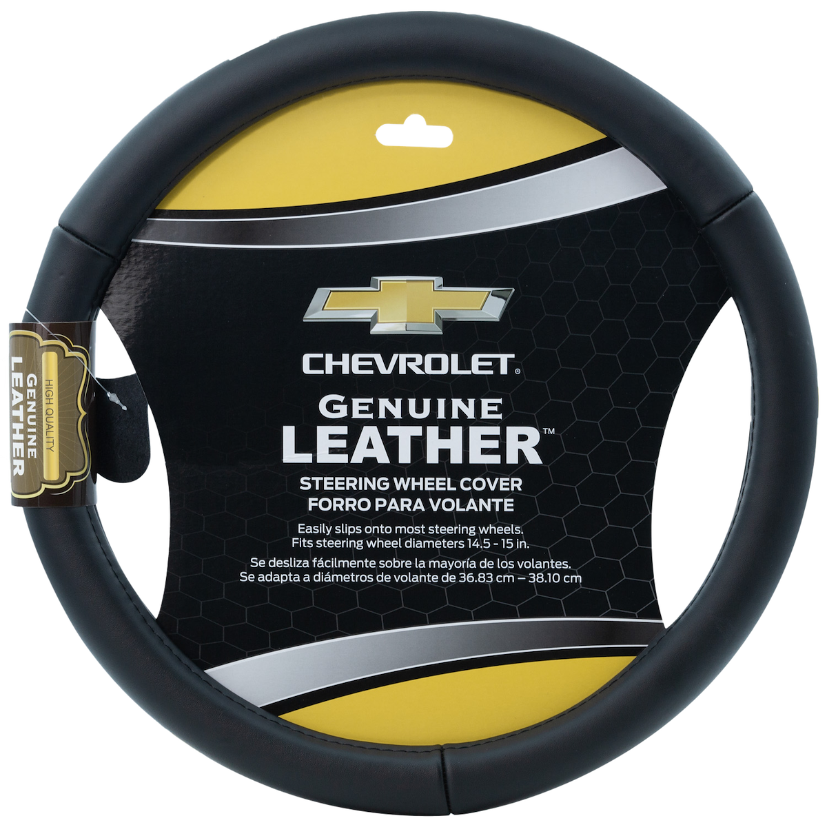 Plasticolor Steering Wheel Cover, For 14-1/2 To 15 in Wheels, Black - 006742R03
