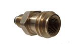 MB Sturgis Propane Adapter Fitting, Male Soft Nose POL x Male ACME Type 1, Brass - 204128-MBS