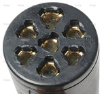 Pollak Trailer Wiring Connector, 7-Way Round Plug Side, 6 To 28 V, 40 amp - 11-704