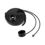 Duraflex Sewer Cap, 3 in Termination Cap With Bayonet Hook, Black, With 3/4 in Hose Thread Connection With Cap - 22197