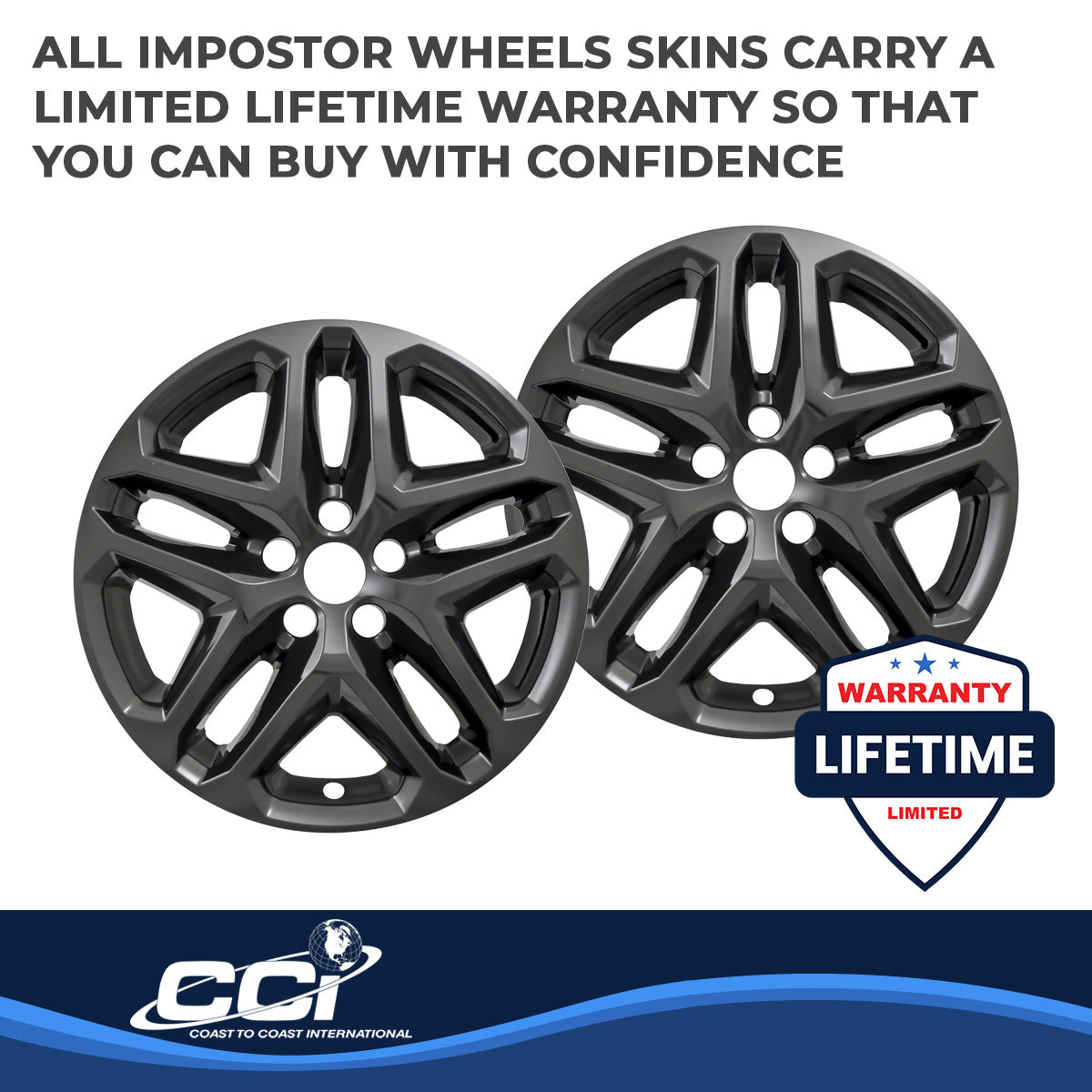 Coast2Coast Wheel Skins & Styled Wheel Covers IWCIMP372BLKN product image 3