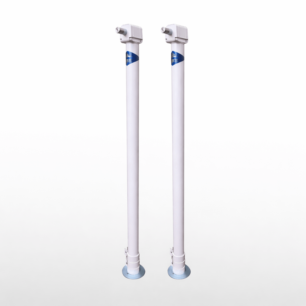 Rieco-Titan Products Camper Jack, 2000 lb Capacity Per Jack, 36 in Lift Height, White, Set Of 2 - 44321