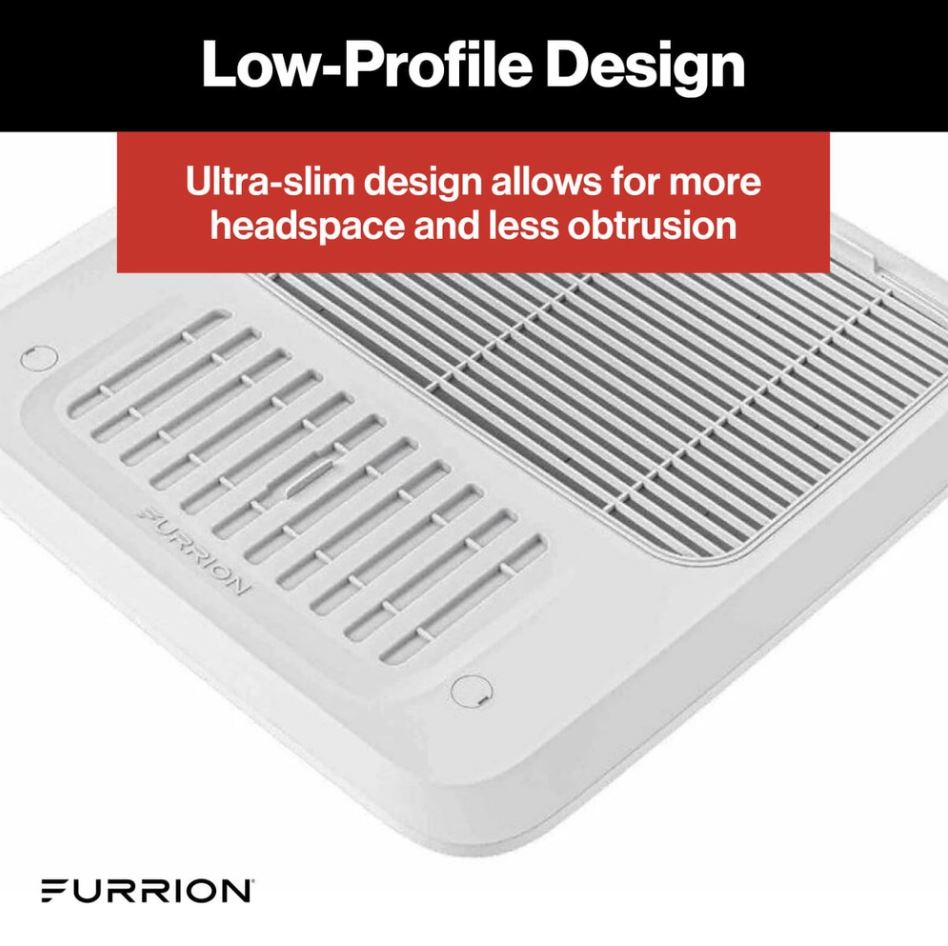 Furrion Air Conditioner Ceiling Assembly, For Use With Furrion Rooftop R32 Air Conditioners, Fits 14 in x 14 in Vent Opening, White - FACT12CA2-PS-AM