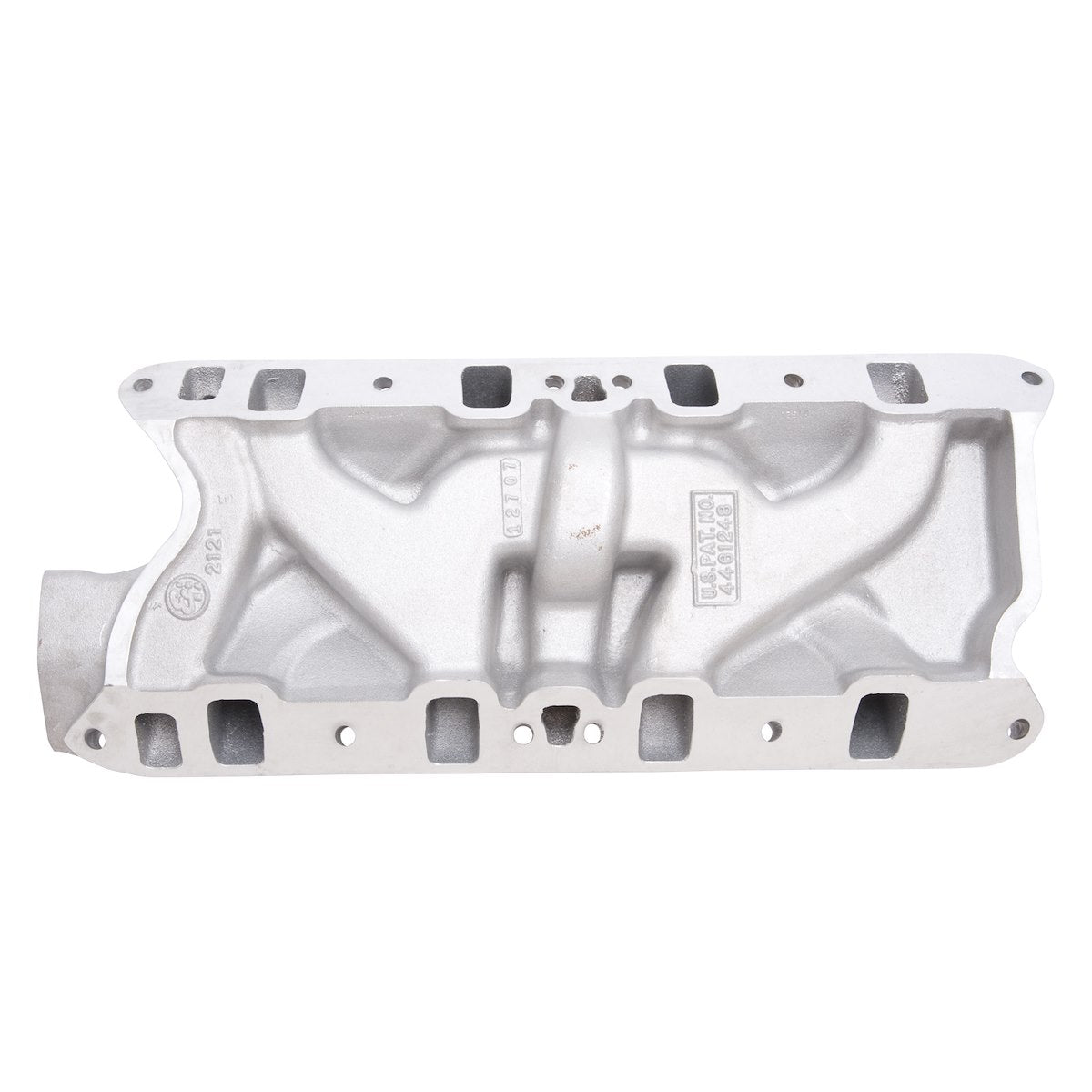 Edelbrock Intake Manifold, Idle-5500 RPM Range, 4-Barrel Square-Bore Carburetor, Aluminum - 2121