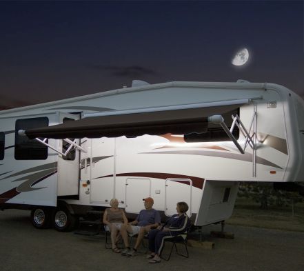 Carefree RV Awning Light, LED Light Strip, 16 ft Length With 26 in Lead, White - 901092