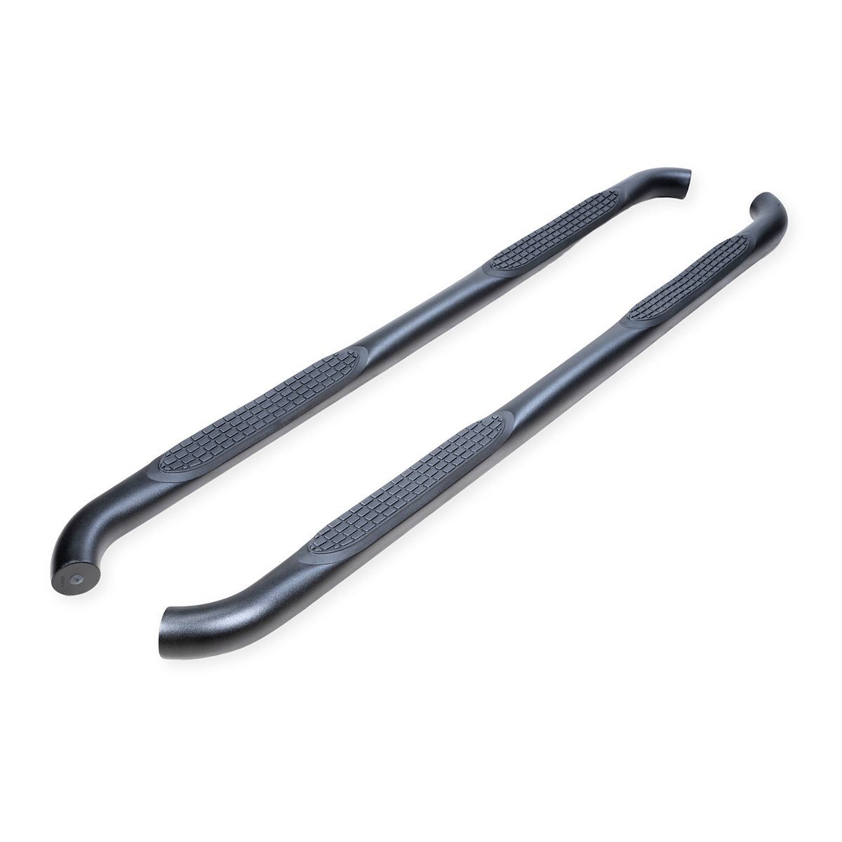 TrailFX Nerf Bar, 3 in Round Bent 90 degree, Black, Steel - A0055T