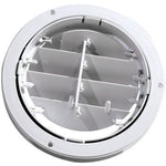 Valterra Heating/Cooling Register, 5 in Diameter, 7/8 in Collar, 360 degree Rotating/Dampered Vane Air Return - A10-3358VP