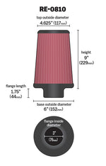 K&N Air Filter Elements RE-0810 product image 7