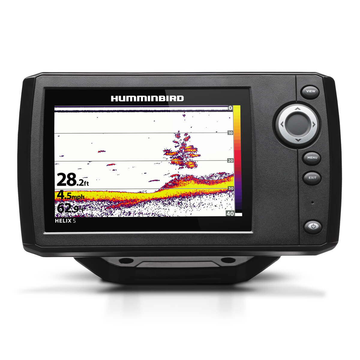 Humminbird Fish Finder, Helix 5 Sonar G2, 5 in LCD Display, 800 x 480 Pixels Resolution - 410190-1