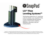 SnapPad Leveling Jack Foot Pad, Fits 9 in Round Jack ft, 11 in Diameter, Black - XTRSP1