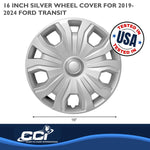 Coast2Coast Wheel Cover, 16 in, 5 Split Spoke, Set Of 4 - IWC54316S
