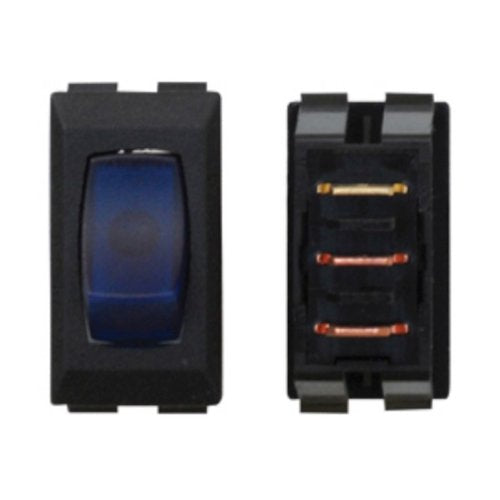 Valterra Interior Light Switch, 6 amp At 125 V AC/3/4 HP/UL/CSA/VDE, 1.125 in x 0.55 in Cutout Size, 1.23 in x 0.68 in Overall Size - DG136VP