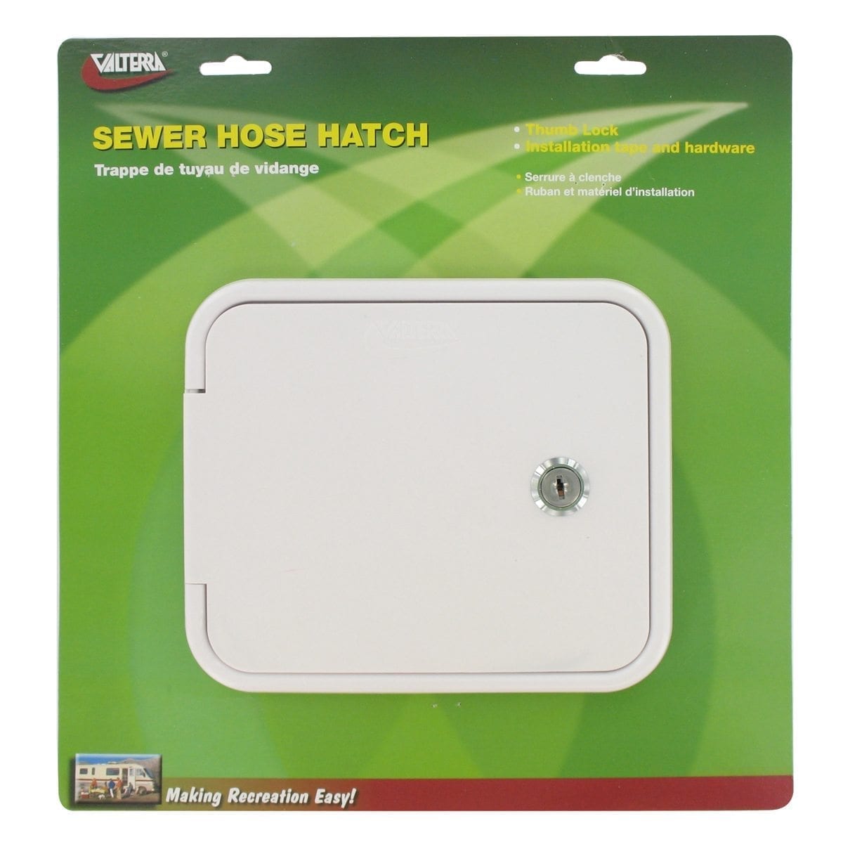 Valterra Access Door, 5-7/8 in Width x 4-3/4 in Height Cutout, 7-5/8 in Width x 6-1/2 in Height Overall, White - D04-0471VP