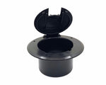 JR Products Electrical Cord Hatch, 3-1/2 in Cutout Dimension, 5-1/8 in x 2-3/8 in, Accepts Up To 30 amp/50 amp Cords - 541-3-A