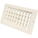 Valterra Heating/Cooling Register, 4 in Width x 8 in Length, White - A10-3364VP