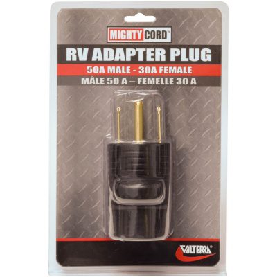 Valterra Power Cord Adapter, 50 amp Male To 30 amp Female, 50 amp - A10-5030AVP
