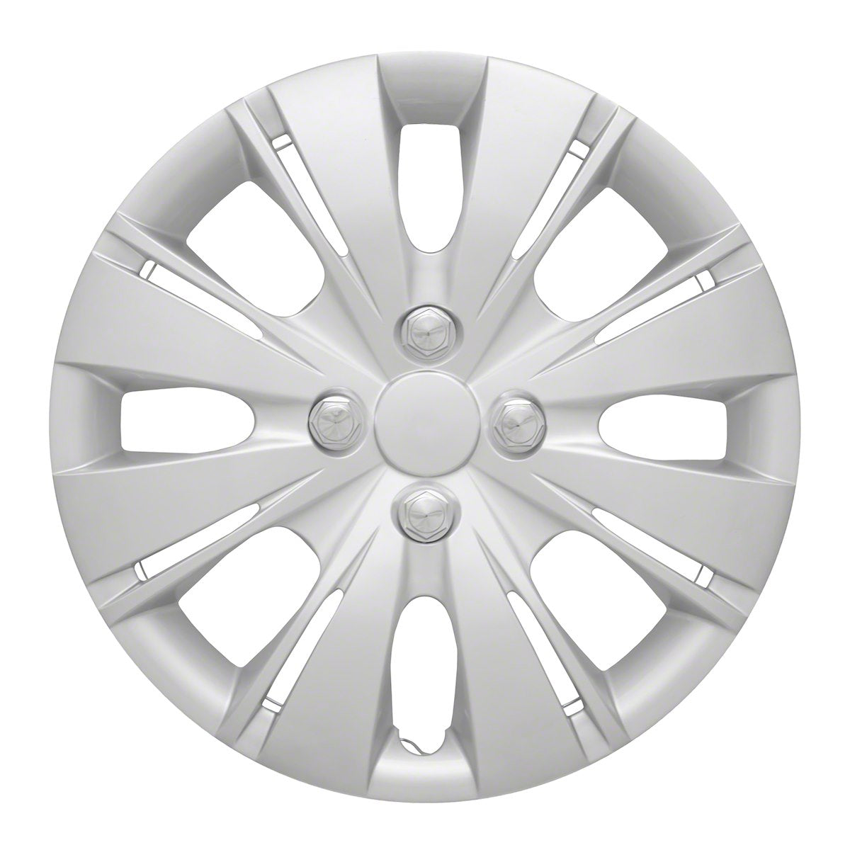 Coast2Coast Wheel Cover, 15 in, 8 Split Spoke, Spring Steel Clip, Set Of 4 - IWC50915S