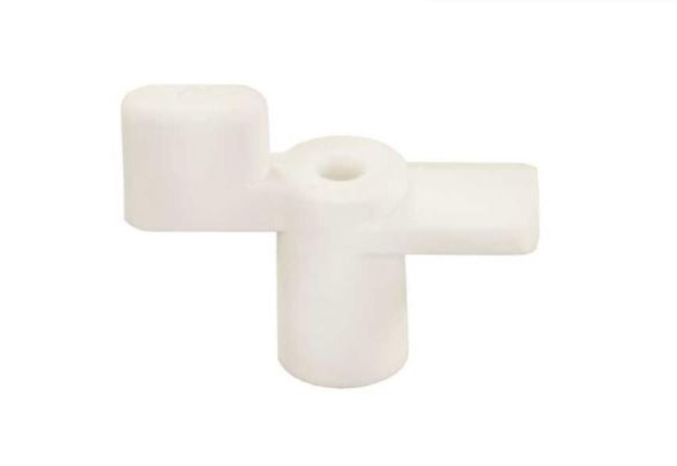 JR Products Door Catch, Use With Camper Ceiling To Secure The Entry Door When Stored, 1/2 in Length, Polar White - 11835