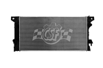 CSF Radiator, Aluminum Core With Plastic Tanks, 1-1/2 in Top Right And 1-1/2 in Bottom Left Hose Connections - 3744