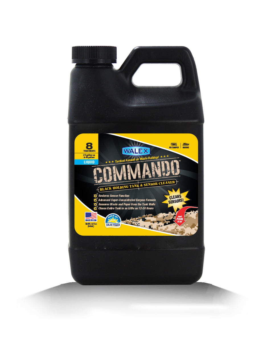 Walex Waste Holding Tank Treatment, 4 oz Treats Up To 50 gal, 32 oz Jug - CMDOLQ32